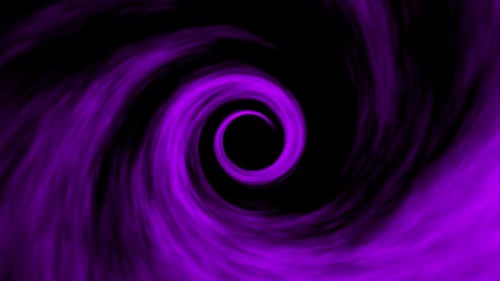 Violetter spiralförmiger Zeittunnel
