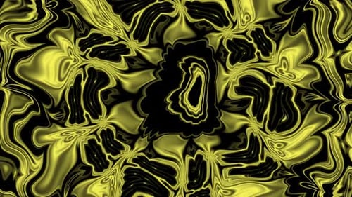 Abstract Liquid Gold Organic Shapes Flowing Motion Background Loop