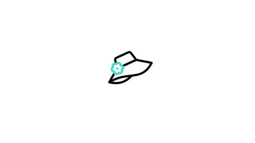 Hand Drawn Sketch Sun Hat Animation
