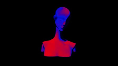 Spinning 360 Mannequin Clone mit langem Hals