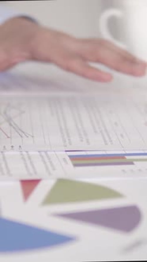 Working on Documents in Office, Vertical Video