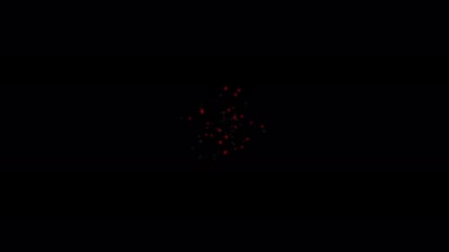 Abstract Red Crosses and Circles Motion Element