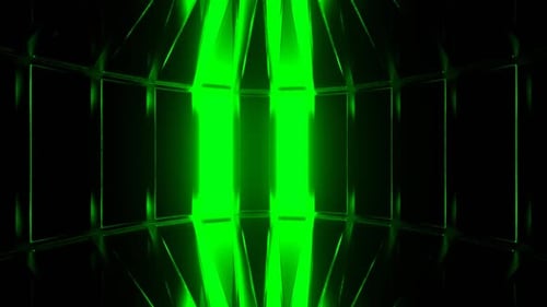 Green And Orange Circular Stroboscope Background Vj Loop In HD