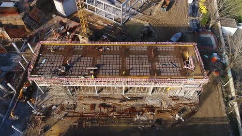 On the construction site