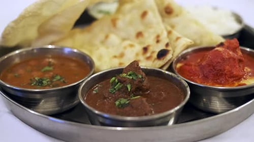 Amazing closeup of a popular Indian food mix dish