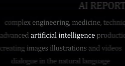 Artificial intelligence deep machine learning and gpt ai headline news titles media