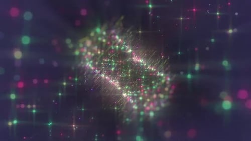 Abstract Glowing Light Particle Burst Background