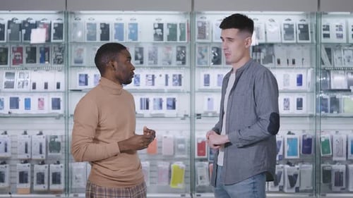African Man in an Electronics and Gadgets Store