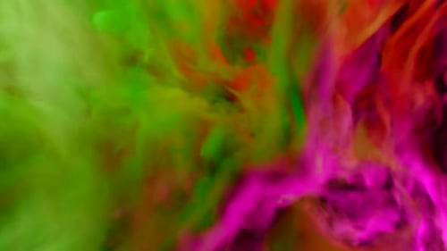 Poussière lumineuse colorée