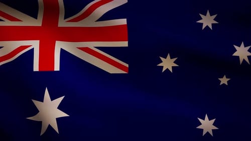 Animated Waving Australian Flag Background