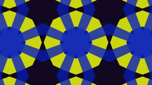 Psychedelia Dance of a Flower of a Kaleidoscope Loop, Animated 3d fireworks, 15