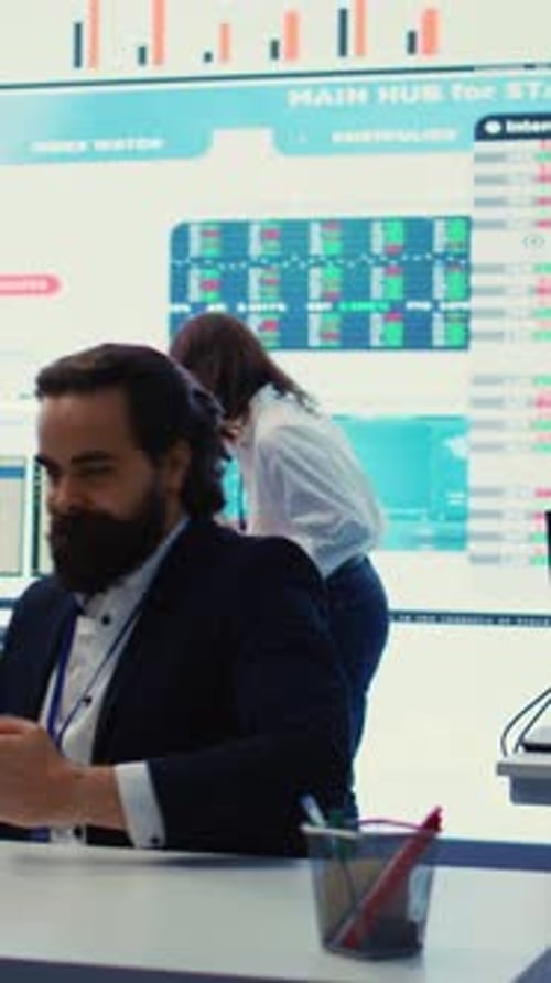 Vertical Video Angry Displeased Team Leader Failing to Accomplish Enterprise Goals