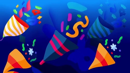 Confetti Wave Background Loop