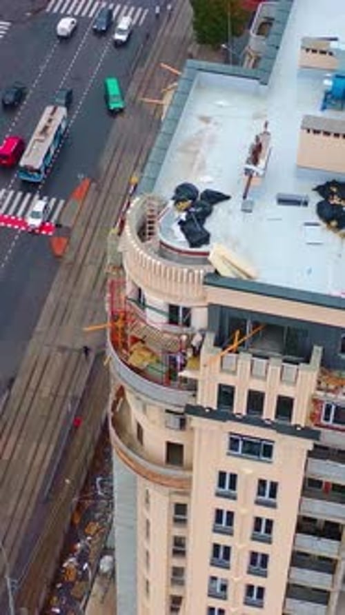 Architectural complex of residential building.