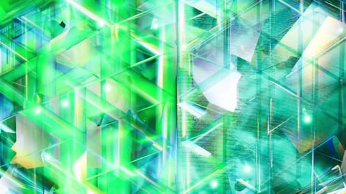 A Stylish Man in a Suit and Tie Against a Vibrant Abstract Background