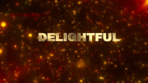 Golden 3D Text Reveal with Sparkle Background