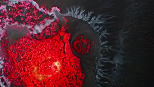 Dynamic Red Fluid Abstract Background