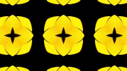 Golden Abstract Geometric Pattern Loop Background