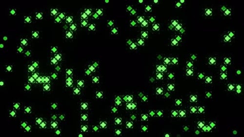 Green Festive Shimmering Light Sparkle Background Vj Loop In 4K