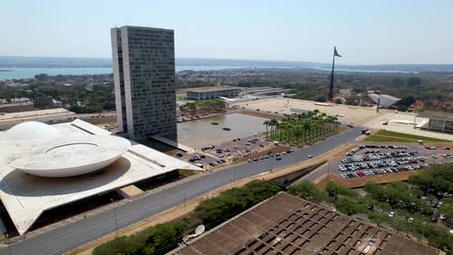 National Congress At Brasilia In Federal District Brazil.