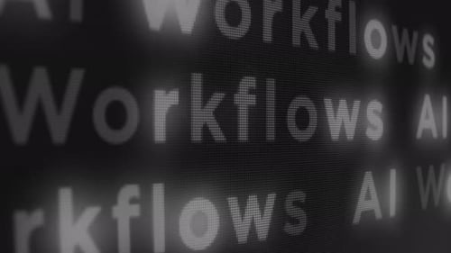 Ai Workflows Grid Screen Bewegungshintergrund 1