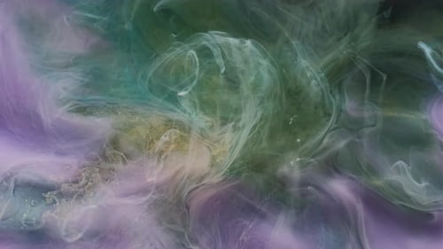 Colorful Watercolor Smoke Blend Art Paint Mix Flow