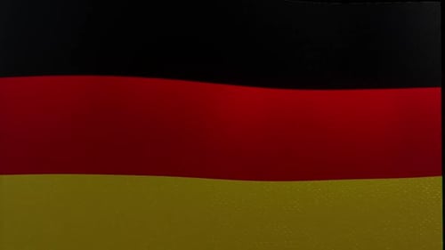 Waving German Flag Seamless Loop Background
