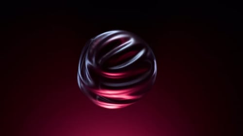 Loop: un intrigante diseño esférico abstracto de tela en 3D con patrones dinámicos y colores vibrantes