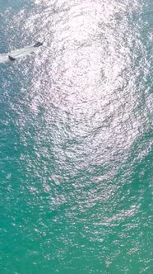 Vertical Video Sailing to Serenity Azure Mediterranean Scenic Views