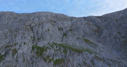 Sweeping Aerial View of a Rugged Mountain Range