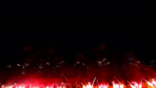 Bright Fireworks Light Up the Night Sky in a Stunning Display of Colors and Patterns