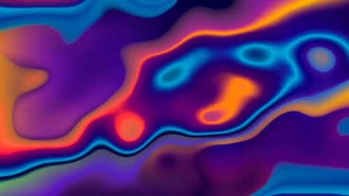 Abstract Fluid Neon Liquid Wavy Gradient Background Loop