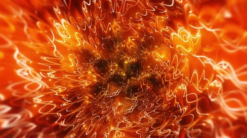 Dynamic Abstract Light Tunnel Background with Flowing Lines