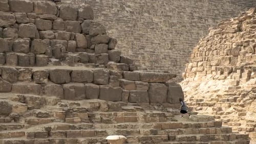 Beautiful pyramids of Egypt in Africa. A historic site right next door to Cairo and Giza in Africa.