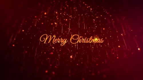 Sparkling Christmas and New Year Holiday Greetings Animation