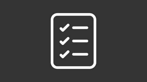 Animated Checklist Icon for Task Management and Completion