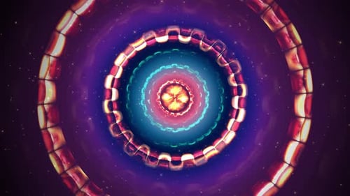 4K Hyperspace Portal Rings Bewegungshintergrund