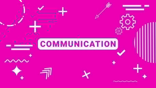 Stylish Informative Infographic Loop Animation, Communication Title Infographic Background Elements