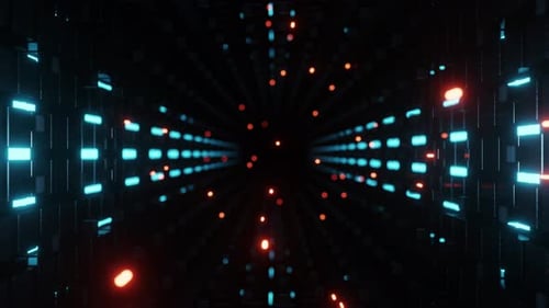 Futuristic Tunnel With Parts