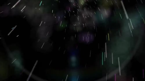 Grey Dust Particles Falling Down Galaxy Animation Background