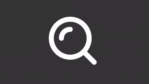 Animated Minimalist Search and Pen Icon Transformation