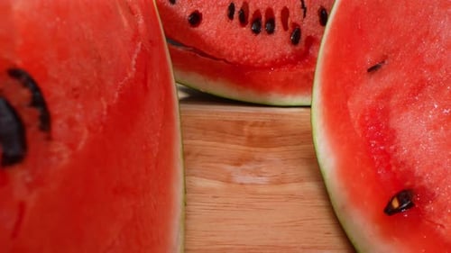 Watermelon in macro video