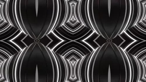 Dynamic abstract tunnel with glowing lights pulsates through space