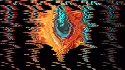 Abstract Liquid Glitch Wave Digital Distortion Background