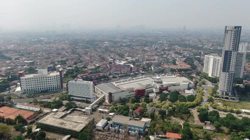 South Jakarta District Drone View, Aerial Bintaro Jakarta Indonesia, Bird View Jakarta