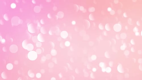 Abstract Pink Bokeh Particles Flowing Background