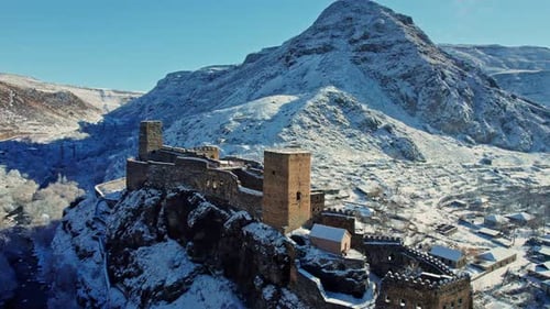 Khertvisi Fortress Drone View