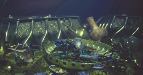 Un trésor découvert dans une ancienne épave contenant des artefacts historiques