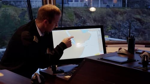 Concerned ship captain shows route through Red Sea, near Yemen, Houthi rebel attacks
