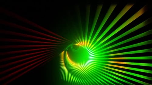 Roter und grüner Gürteltunnelhintergrund Vj Loop In HD